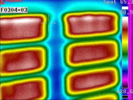 Infrarotkabine Thermoaufnahme