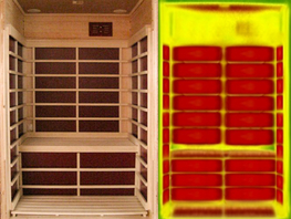 Infrarotkabine Thermoaufnahme IR-C Flächenstrahler